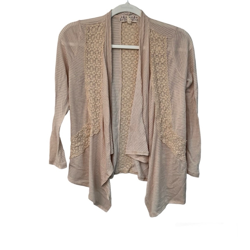 🕯️ Beige/Pink Champagne Pink Republic Cardigan 🕯️